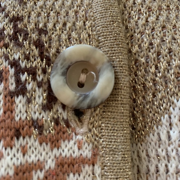 Vintage sparkle button up sweater - Picture 3 of 7